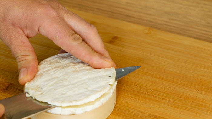 retirar costra camembert