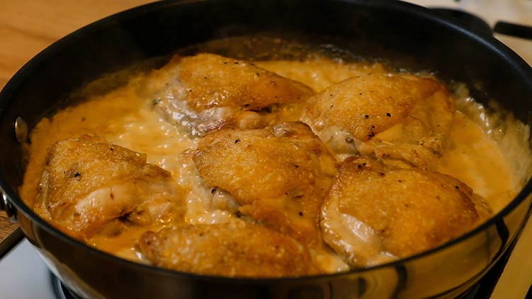 Como hacer Pollo a la Mostaza en Sarten - Recetas de cocina
