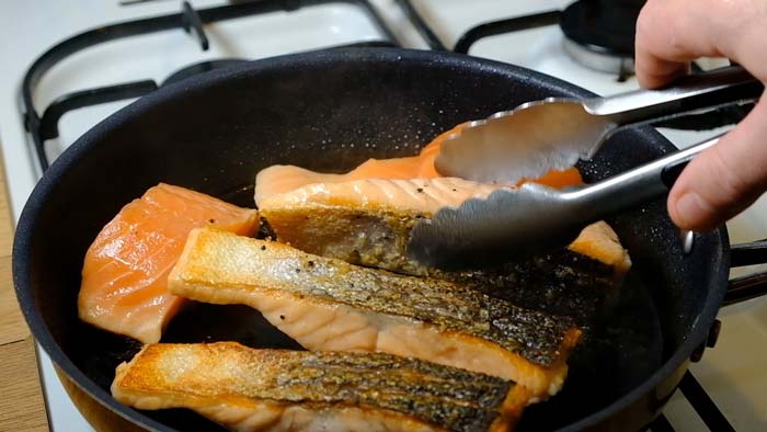 cocinar con salmon fresco